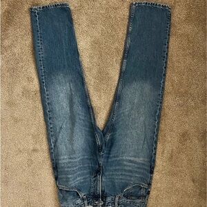 Pull&Bear Blue Straight Leg Jeans